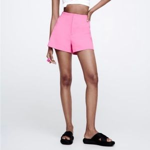 Zara pink high waisted shorts